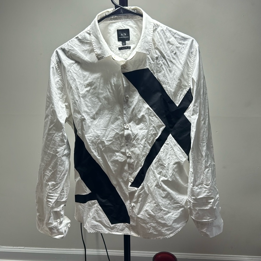 White Armani Exchange shirt